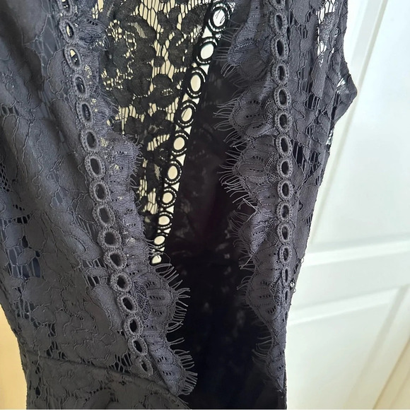 NWT Free People Party Small Cherie Black Lace Mini Dress Wedding Cocktail New S - Picture 11 of 12